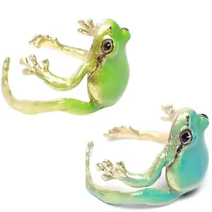 2025 Fashionable Tree Frogs Rings Adjustable Open Rings High Polish Jewelry for Men and Women Stylish Party Ornament,1pack,2pack Trendy Jewellery Accessories
