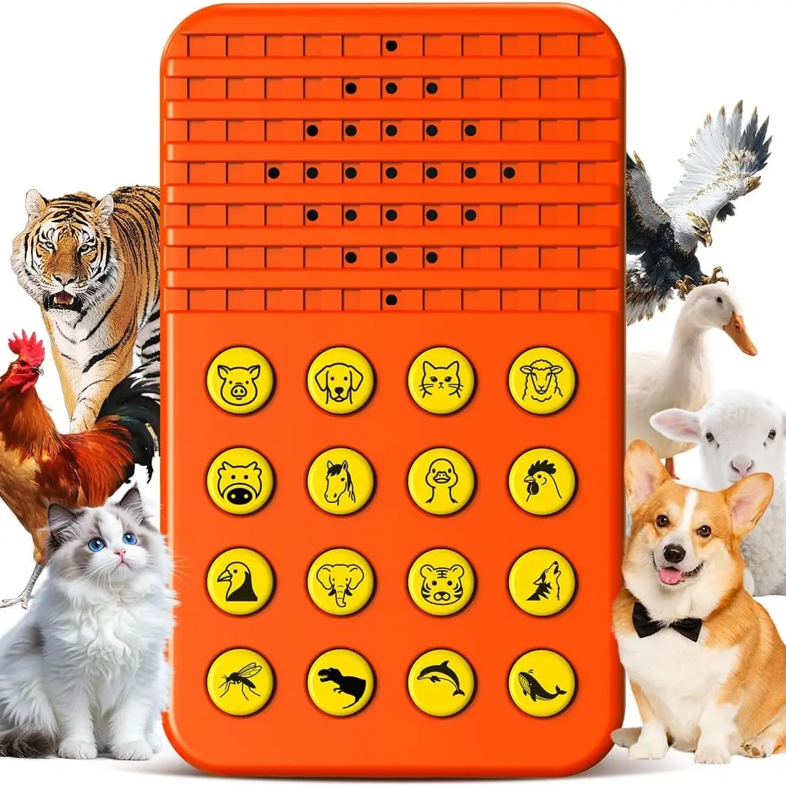 Sound Effect Machine, 16 Funny Sounds Kids Toy, Animal Sound Device, Prank Gag Gift for Teen Boys, Requires 2 Aaa Batteries