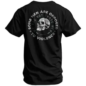 Some Men Are Opposed To Violence We Are Not Those Men Casual Graphic Print Short Sleeve Crew Neck T-Shirt Anime Acid Washed Vintage Retro Heart Hands USA Mexico Flag Unisex boxy fit shirt lemon  demon hood ville