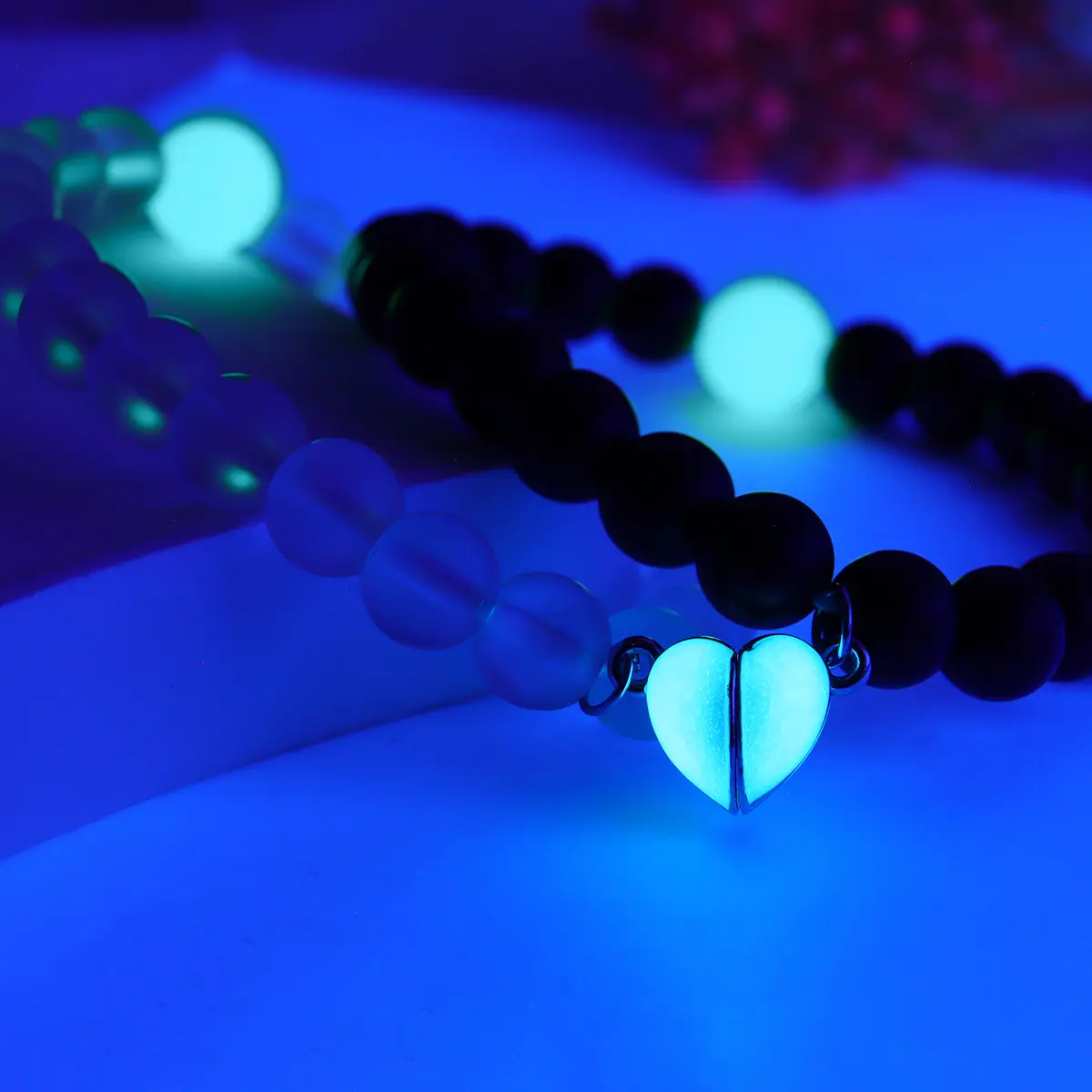 Luminous (Blue) Bead Bracelet