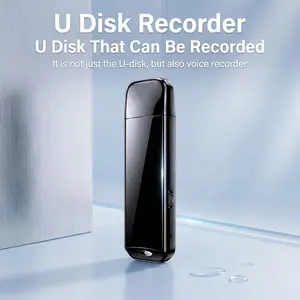 USB voice recorder - dual function, intelligent voice activation, timestamp sorting, high-definition noise reduction, automatic saving upon power loss, suitable for meetings, study, and interview records.
