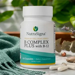 NutraSigna B Complex Plus with Vitamin B12 – 60 Capsules – Energy & Metabolism Support