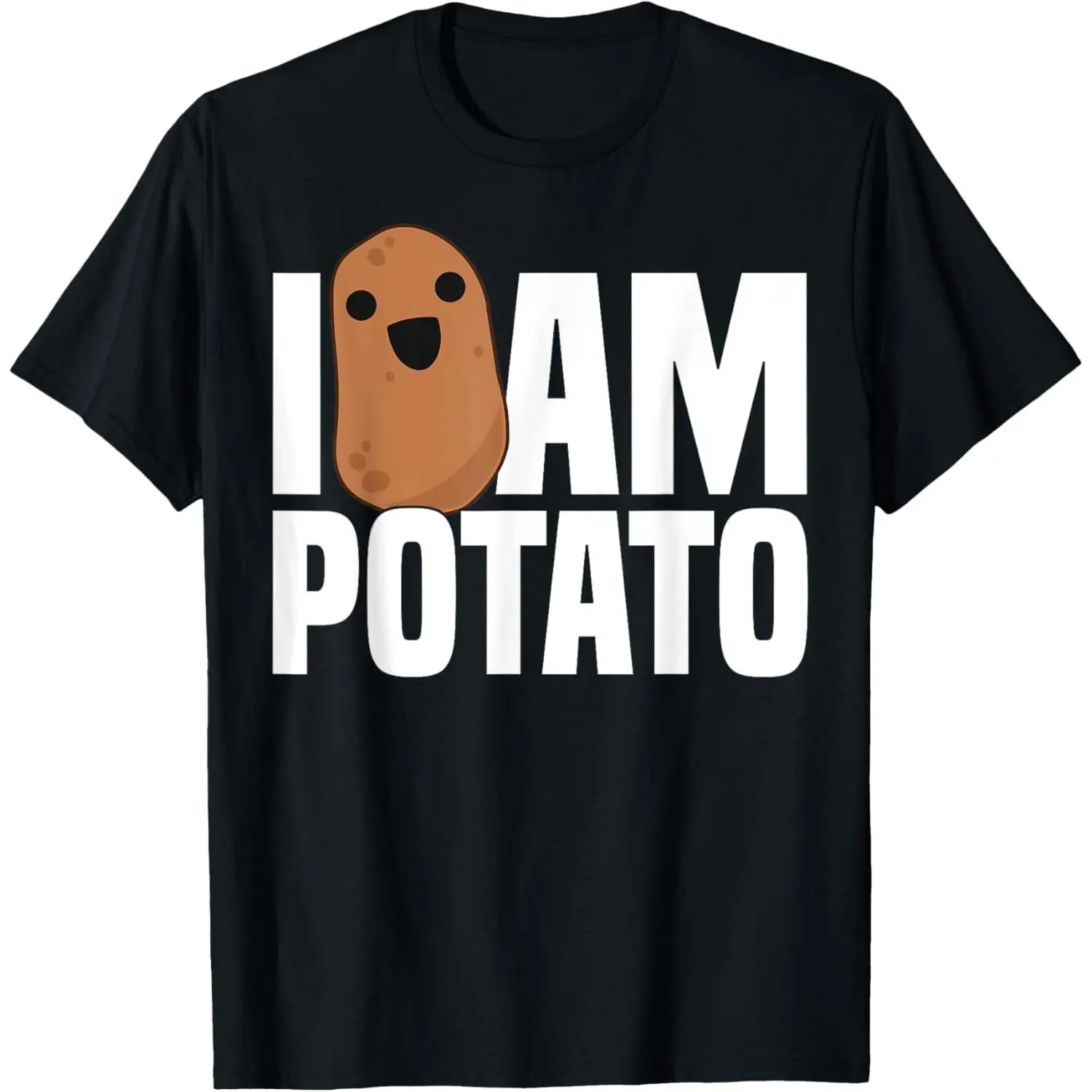 100% Cotton I Am Potato - Funny Potato Shirt, Food Humor Vegetable Gift T-Shirt
