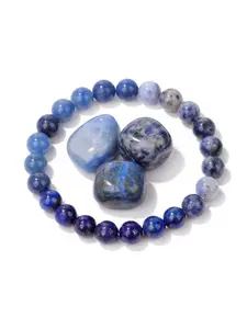 Natural Stone Beaded Bracelet, Colorblock Beaded Bracelet for Women & Men, Fashion Jewelry for Party, Daily Clothing Decor, Trendy All-match & Exquisite Jewelry for Gift
