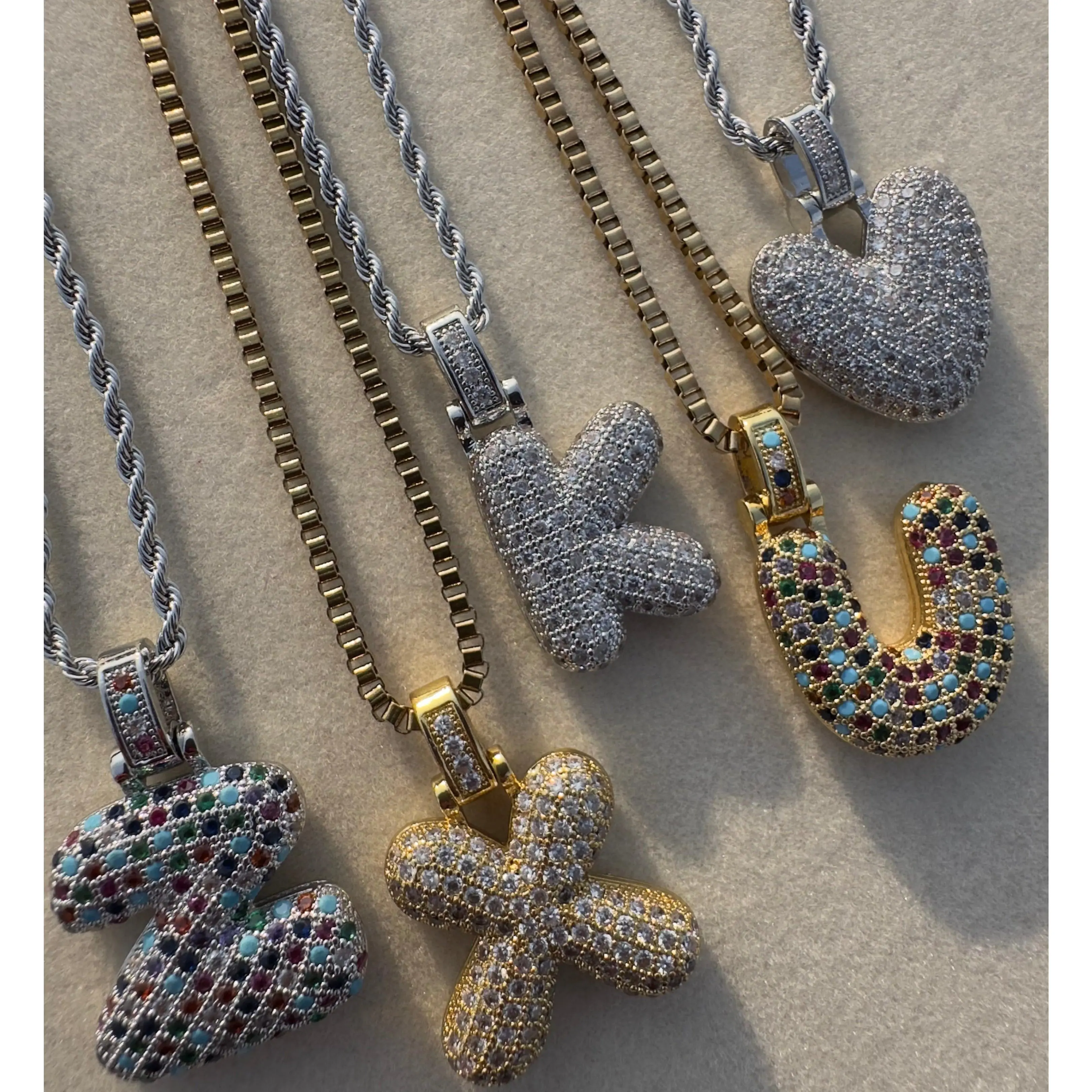Nova's Custom Letter Pendant Silver