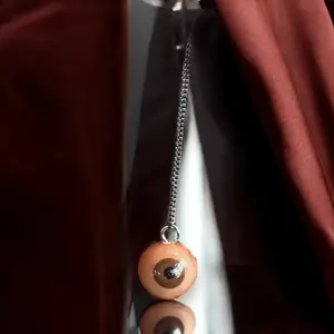Eyeball Necklace – Sculpted Polymer Clay Pendant