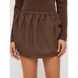 Cider Low Rise Bubble Mini Skirt