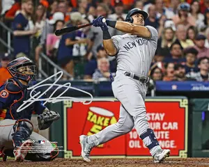 Jasson Dominguez New York Yankees Autographed 8" x 10" Home Run Photograph - Fanatics Authentic Certified