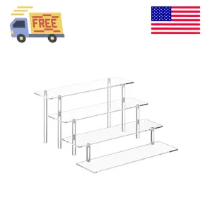 4 Tier Acrylic Perfume Organizer Stand, Cosmetic, Skincare, Funko POP, Dessert Display, Cupcake Holder