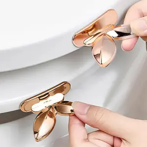 Leaf Shaped Toilet Seat Lifter, 2 Counts Modern Simple Toilet Lid Lifter, Toilet Seat Flipper, Bathroom Supplies, Bathroom Accessory