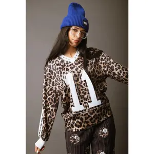 WKND Club Leopard Polo Top