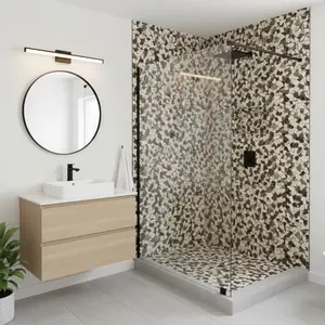 MOCHA 12"x12" Interlocking Marble