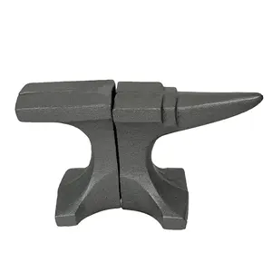 Cast Iron Anvil Bookends Set of 2 - 8" L x 4.5" H x 3.25" D - Rustic Grey Book Holders for Home or Office Décor - Industrial Metalwork Decoration