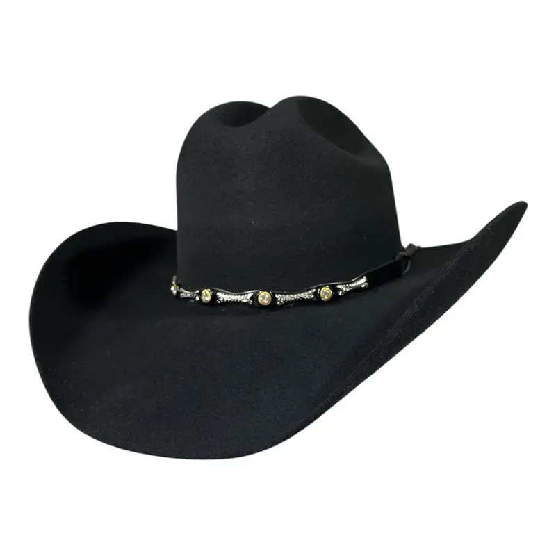 Texana 6x Estilo Julion Black Cowboy Hat with Unique Detailing