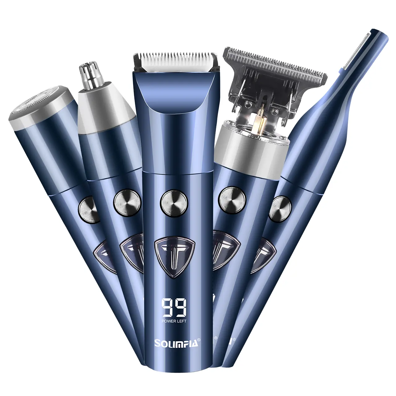 5 In 1 Men's Body Hair Trimmer, Groin Hair Trimmer for Men,Cordless ...