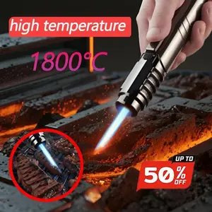 (Butane Not Included) Powerful Flame Igniter, Suitable For Outdoor Bbq And Welding Tools. Gift Box Packaging (Butane Gas Is Required For Ignition) (Butane Gas Is Not Included In The Shipment).