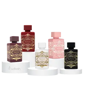 Lattafa Badee Al Oud Multi-Pack Unisex EDP Fragrance Set - Noble Blush, Amethyst, Honor and Glory, For Glory, Sublime - 100ml Tropical Vibe Perfume with Pineapple, Black Pepper, Sandalwood