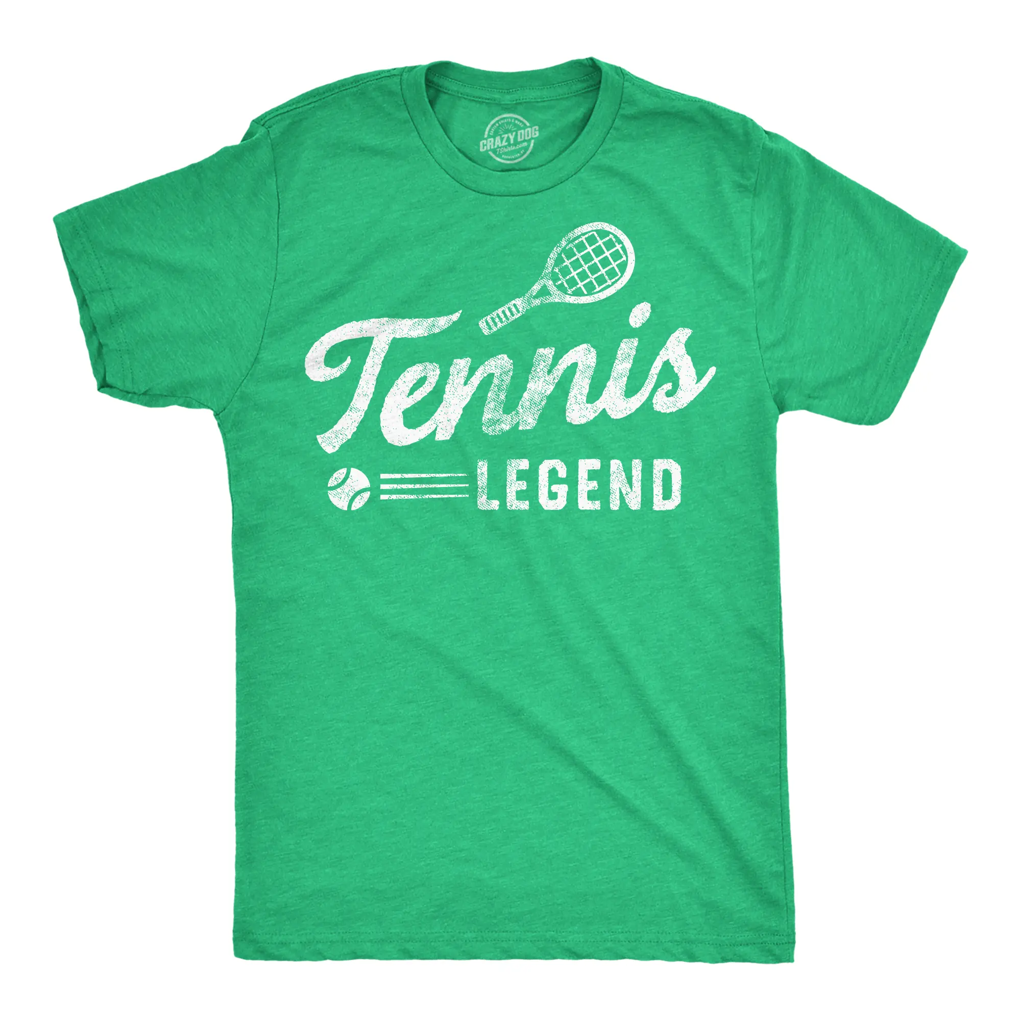 Mens Funny T Shirts Tennis Lengend Sarcastic Sports Graphic Tee for Men Mens Funny T Shirts Cool Vintage Fashion T-Shirt Gift Classic Menswear Funny Sarcastic Short Sleeve Novelty Tees for Guys Green -