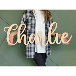 Custom Name Sign Nursery Name Sign Personalized Wooden Name Sign for Nursery Baby Nursery Decor Wood Letters Wooden Sign Baby Wall Decor