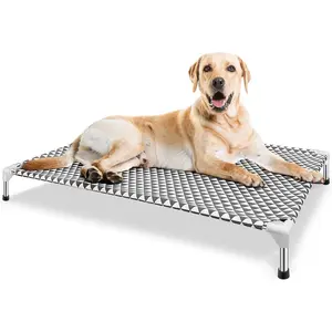 Elevated Outdoor  Bed, X-Large Size, Cotton Material, Non-Slip , Fits up to 120lbs