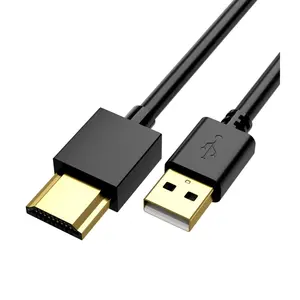USB to HDMI Charger Cable Cord 3.3FT/1M USB to HDMI Adapter Cable for Mac iOS Windows 12/11/10/Vista/XP, HDTV, Satellite Box, Blu-Ray Player, etc