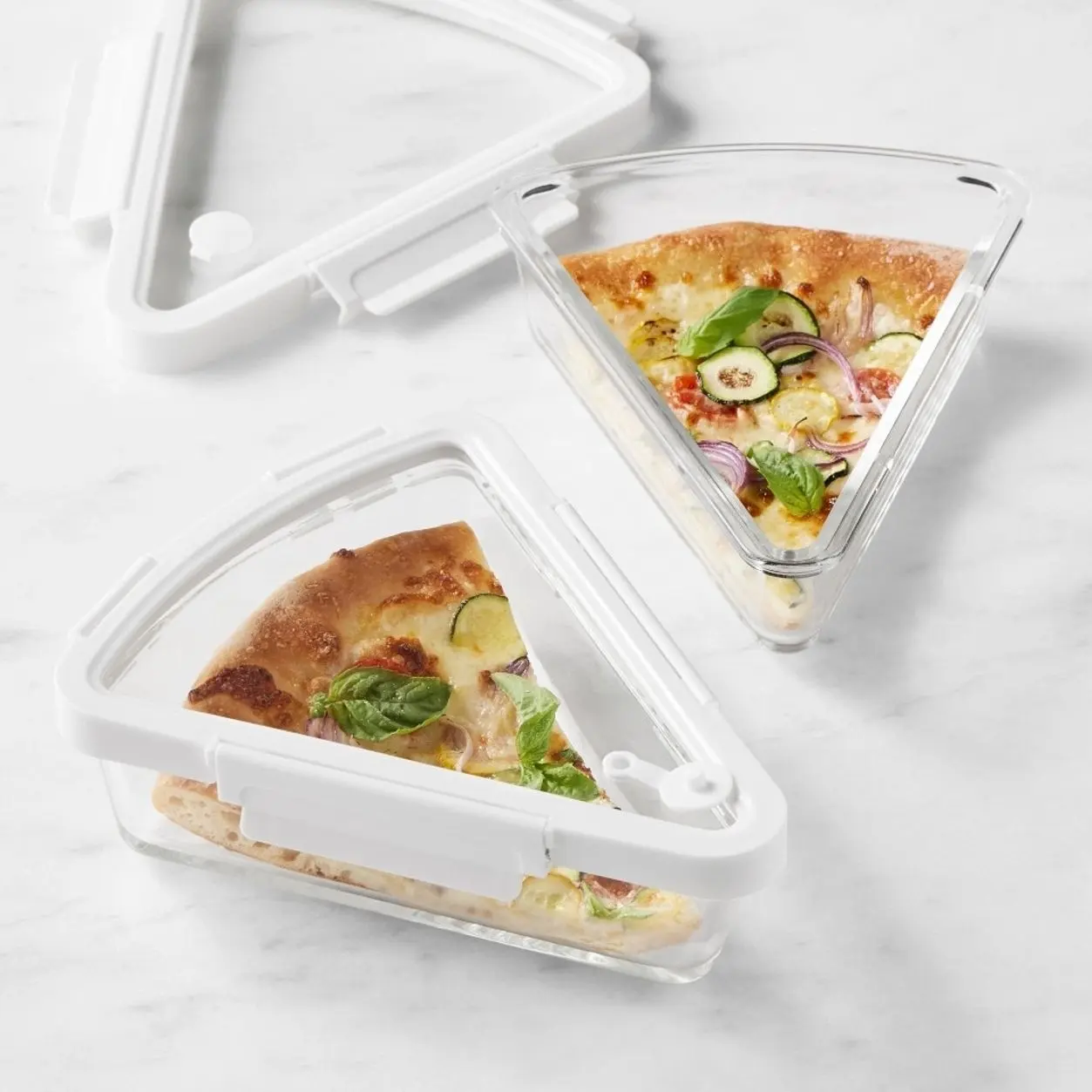 Hold Everything Glass Pizza Storage Containers, 4-Piece Set