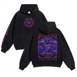 Sleep Token Unisex Hoodie for Autumn Winter Thick Warm Sleep Symbol Fan Style Retro Print Versatile for Ins Street Style Couples Outfits Top Choice for Boyfriend Gift Fabric Menswear Casual Fit