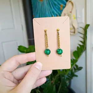 Malachite Earrings