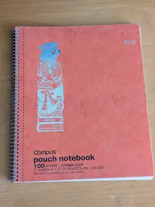 Campus Pouch Notebook (BCC) by Mead Corporation (Stationery, Ephemera, c. 1995, BCC memorabilia, EFSC history, Florida ephemera, vintage notebook, Mead Campus)
