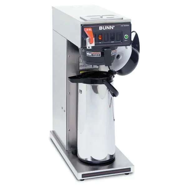BUNN 15-APS Commercial Airpot Coffee Brewer - Made in America, Thermo Fresh, Plastic Funnel, Cord Attached, Digital Timer, No-Drip Design