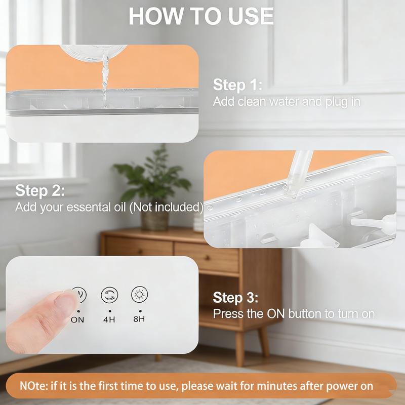 Dynamic Jellyfish Aroma Diffuser 300ml Humidifier for Bedroom Waterless Auto-Off with Timer Remote Control 7-Color Mood Lighting 4-Hour 8-Hour Dual Timers 5 Nozzles for 360° Mist Diffusion Home Bedroom Gift