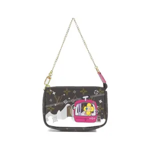 Pre-owned Louis Vuitton Canvas Small Leather Goods Mini Pochette Accessories Monogram Pouch