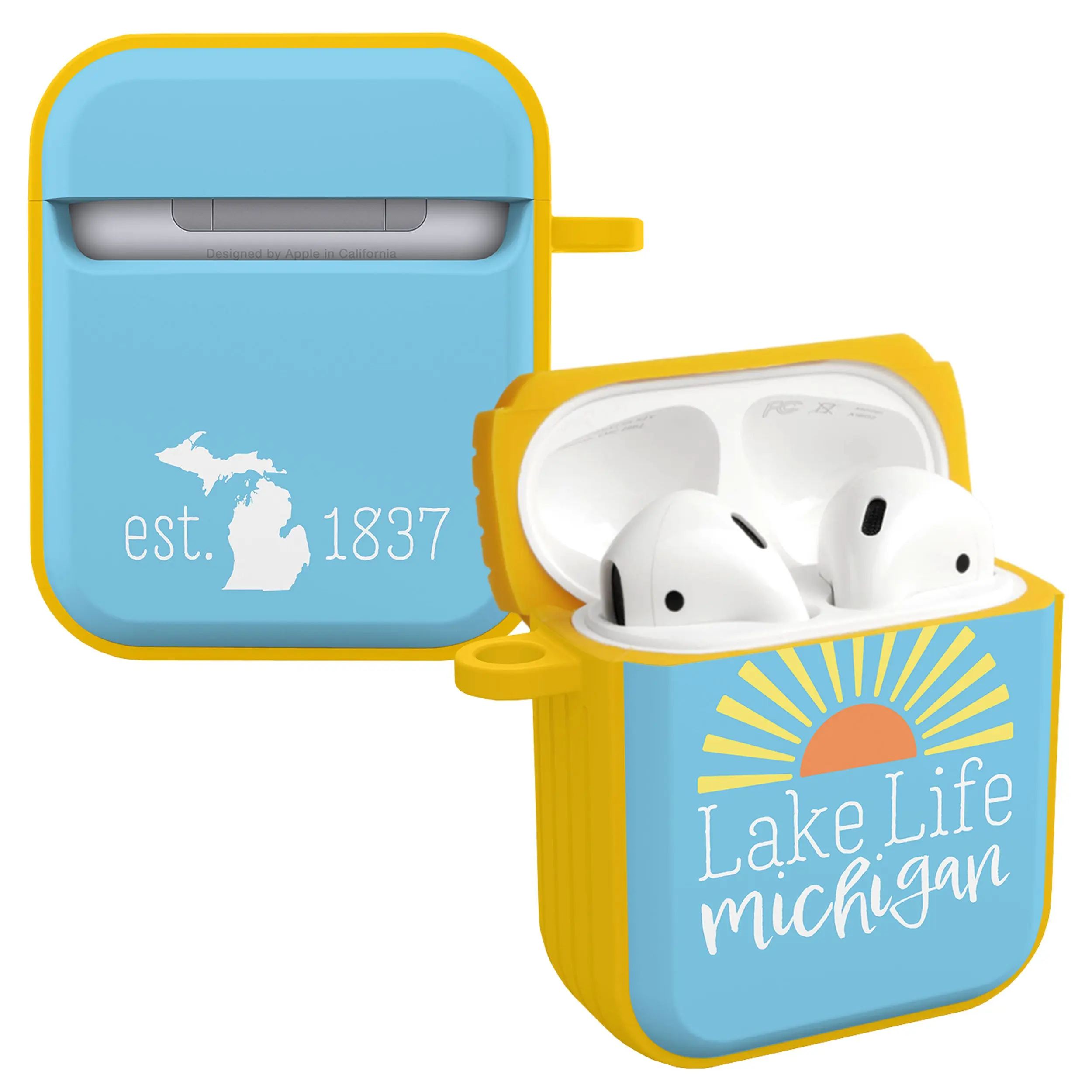 Affinity Bands Michigan HDX Case Cover Compatible with Apple AirPods Gen 1 & 2