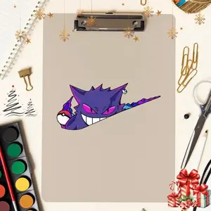Gengar Poke Inspired Sticker | My Only Effective Attack is Panic | vinyl decal