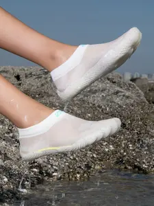 Zvb Women's Casual Shoes, Hiking, Yoga, Driving, Wide Toe Design, Elastic Knit Upper, Tpr Sole, Mesh Lining, Comfortable Outdoor Footwear