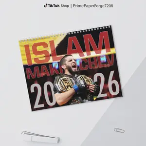 Champion Islam Makhackiv 2026 Wall Calendar, The Legend Islam Calendar for Home Decor, New Year 2026 Wall Calendar