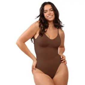 Backless Thong Brown