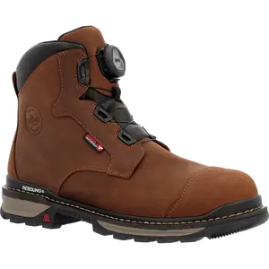 Rocky Men's Rams Horn BOA Composite Toe Waterproof Brown Work Boot RKK0390