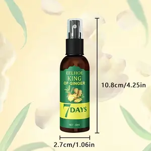Ginger Essential Oil & Biotin Hair Serum, 7-Day Nourishing Ginger Scalp Massage for All Hair Types, Moisturizing Hair Care, Perfect Valentine's Day and Mother's Day Gift, Suitable for Men and Women