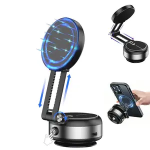 Vacuum Magnetic Mobile Phone Holder with Secure Magnetic Attachment for Easy Use and Portable Design