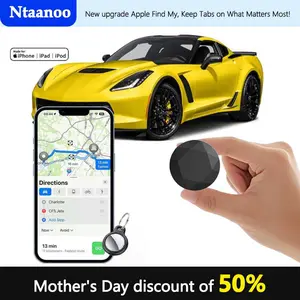 [Summervibes] Ntaanoo 2026 GPS Tracker(iOS Only) Smart Air Tag Tracker, Key Finder Works with Find My App (iOS Only), Waterproof, Bluetooth Compatible Wallet, Luggage, Suitcase, Bag, Backpack Item Locator, Replaceable Battery Button Tracker