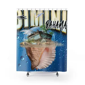 Bimini Conch Shell Shower Curtains
