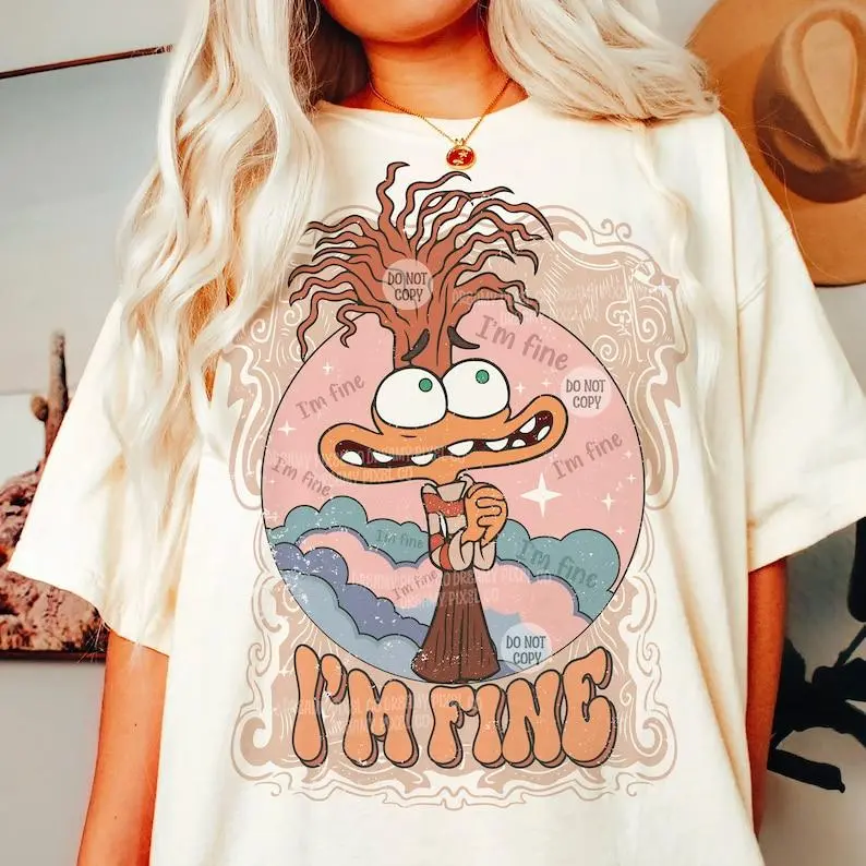 Inside 0ut 2 T-Shirt, Anxiety, Family Vacation, Anxiety Shirts, Inside 0ut Characters, Inside 0ut Top Love