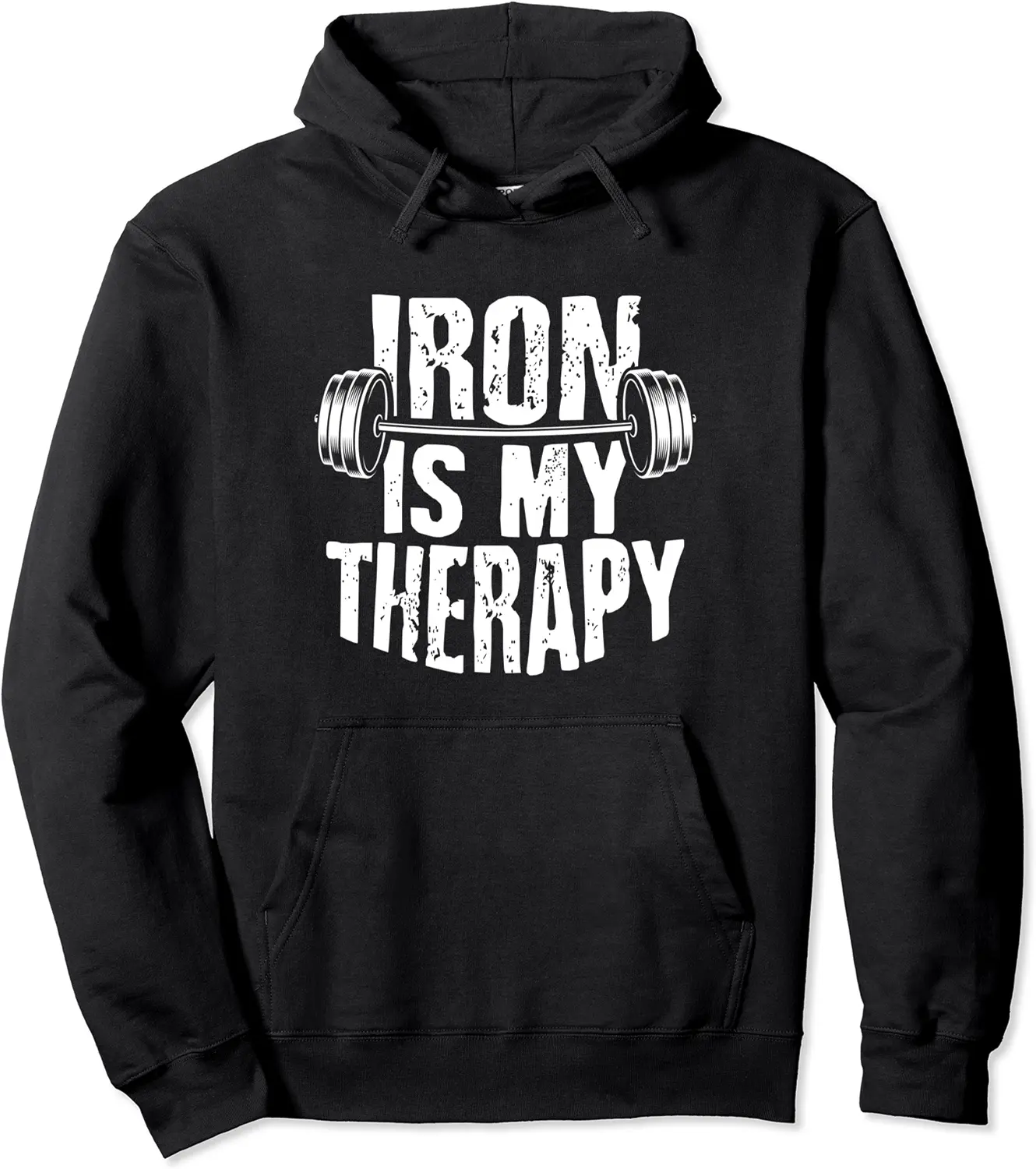 Iron Is My Therapy Dumbbell Fitness Muscle Building Weight L Pullover Hoodie - Dakotamc Shop 37B0BW7QRT32