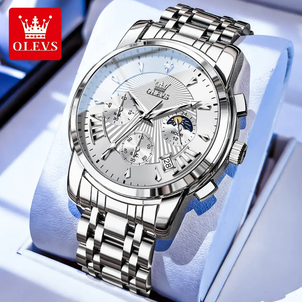 Teen & Men’s Cool Sporty Analog Quartz Watch, Chronograph Function, Luminous Hands, 3ATM Daily Splash Resistant Fashion Wristwatch