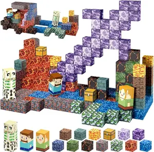213 PCS Magnetic Blocks tiles Build Set Sword Building Blocks Set Toys Christmas Birthday Gifts Construction Toys
