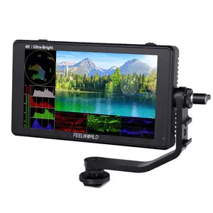 FEELWORLD LUT6S 6 Inch SDI 2600nits HDR 3D LUT Touch Screen DSLR Camera Field Monitor with Waveform VectorScope Histogram 3G-SDI 4K HDMI Input Output 1920X1080 IPS Panel