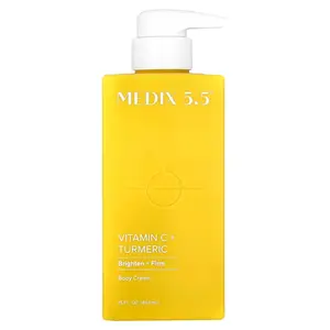 Body Cream, Vitamin C + Turmeric, 15 fl oz (444 ml)