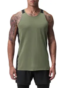 Men's Summer Tank Top, American Style Youth Milk Silk High Elastic Sport Vest, Sleeveless Sports Vests, Quick-Dry Underwear for Men, Comfortable and Stylish, Sports Vest