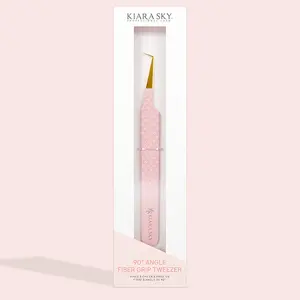 Kiara Sky -  90° Angle Fiber Grip Tweezer